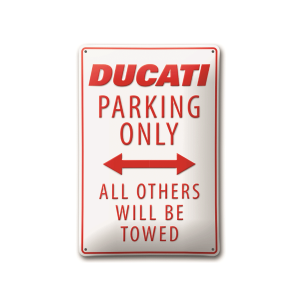 Placa de metal Ducati Parking